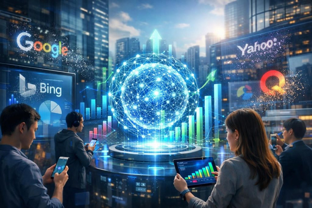 ai 대안 솔루션의 확산으로 검색 엔진 시장 점유율이 어떻게 변화하고 있는지 살펴보세요.