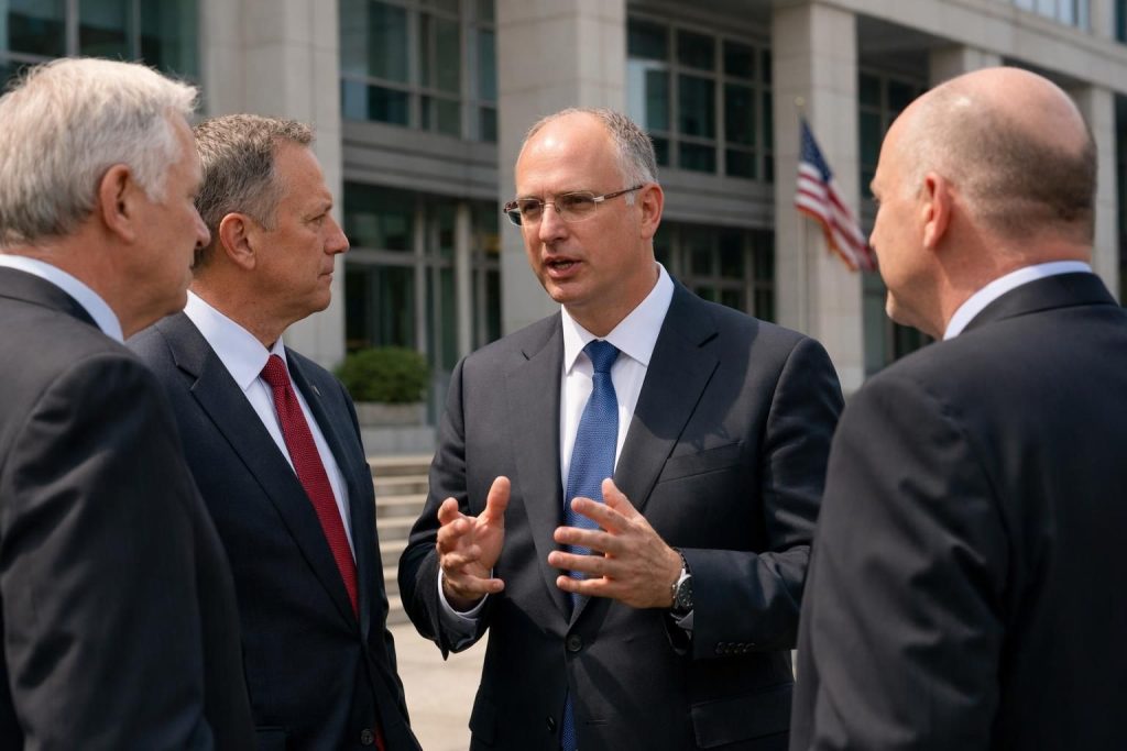 러시아 특사 키릴 드미트리예프가 트럼프 행정부 관계자들과의 회담을 위해 미국을 방문하여 중요한 외교 협의를 진행합니다.