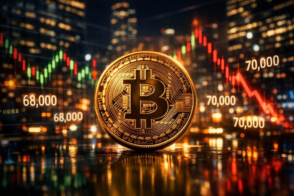 비트코인은 변동성이 큰 시장 속에서 6만8000달러에서 7만 달러 사이에서 가격 변동을 보이고 있습니다. 최신 시세와 시장 동향을 확인하세요.